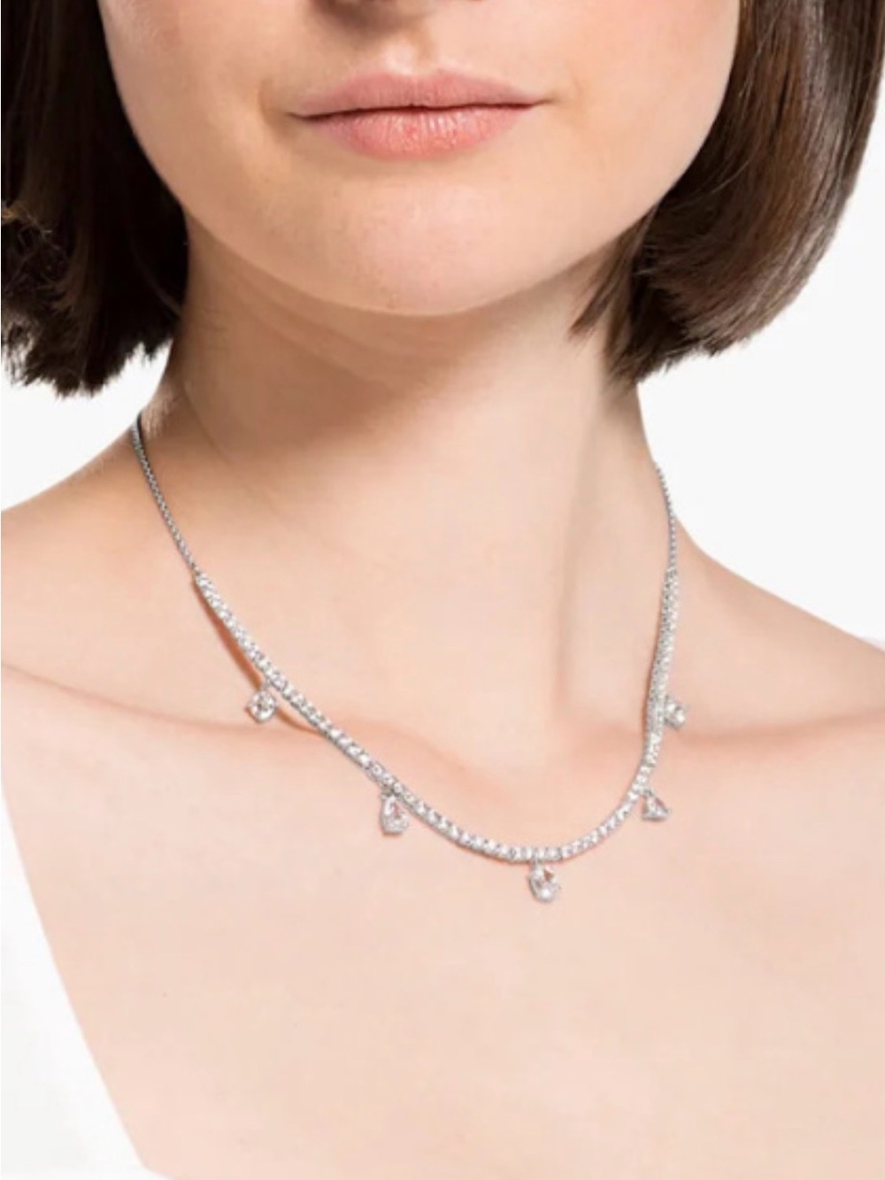 Swarovski Strandage Silver Crystal Choker-